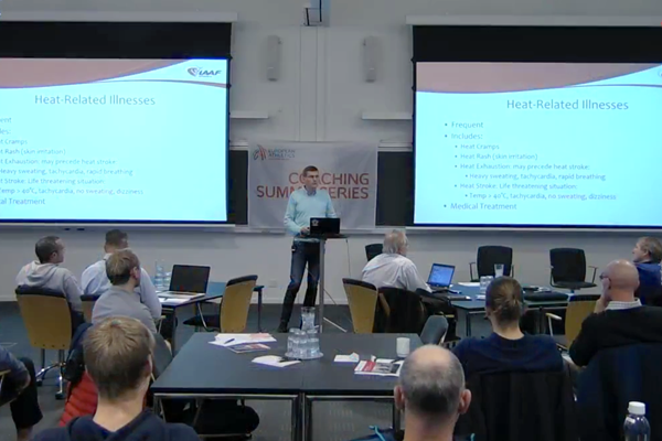 IAAF Health & Science Department Director Stéphane Bermon addresses the Endurance Summit in Skanderbog, Denmark (Organisers)