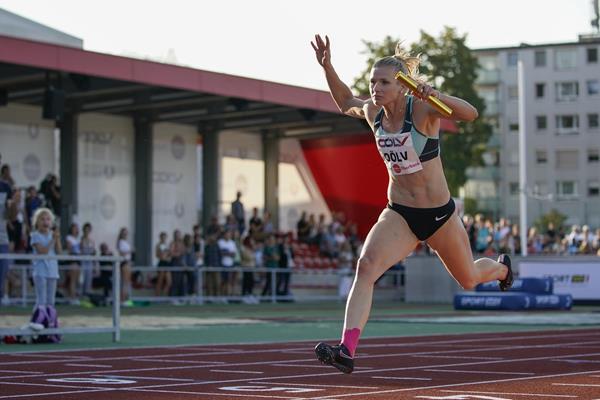 Verena Preiner at the inauguration of the Upper Austria Athletics Centre (OLV / Günther Iby)