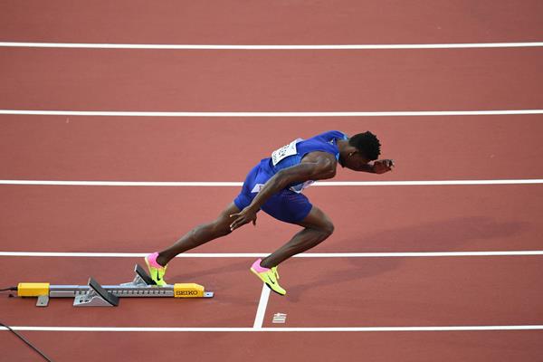 Fred Kerley at the 2017 World Championships (Getty Images)