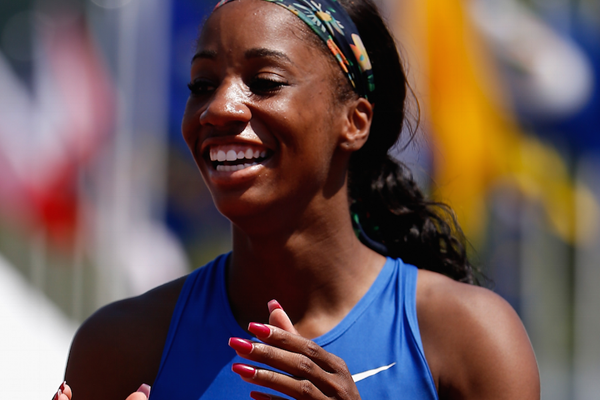 US sprint hurdler Kendra Harrison ()