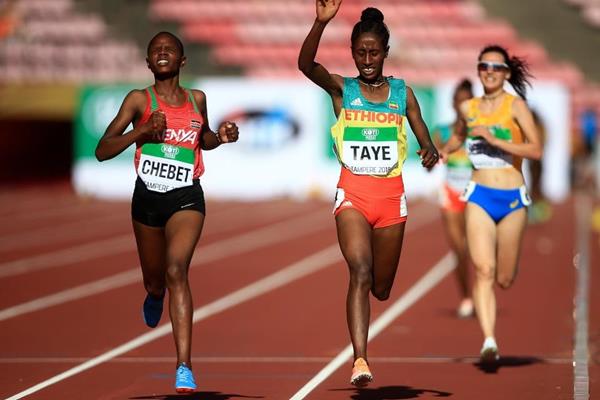 Beatrice Chebet wins the women's 5000m at the IAAF World U20 Championships Tampere 2018 (Getty Images)