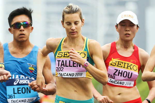 Claire Tallent in the 50km race walk at the IAAF World Race Walking Team Championships Taicang 2018 (Getty Images)