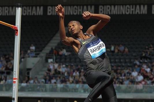 Mutaz Essa Barshim at the 2016 IAAF Diamond League meeting in Birmingham (Jean-Pierre Durand)