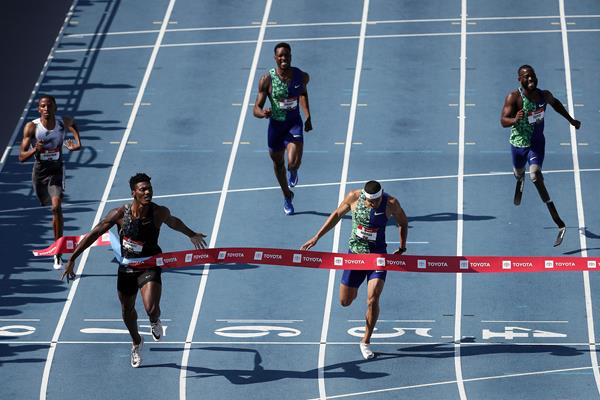 Fred Kerley takes the US 400m title in Des Moines (Getty Images)