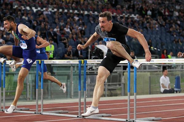 Sergey Shubenkov, winner of the 110m hurdles at the IAAF Diamond League meeting in Rome (Jean-Pierre Durand)