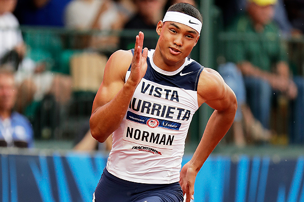 US sprinter Michael Norman in the 200m (Getty Images)