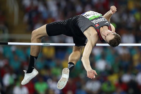 Derek Drouin in the high jump at the Rio 2016 Olympic Games (Getty Images)