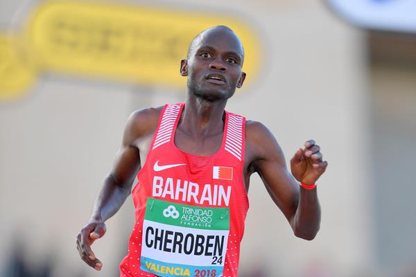 Abraham Cheroben, Valencia silver medallist (Jiro Mochizuki)