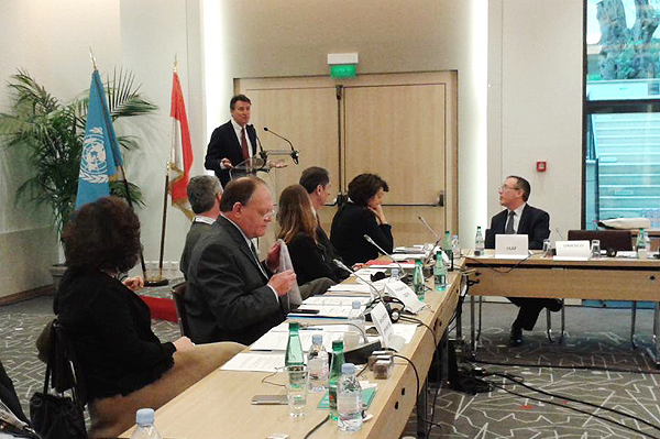 IAAF President Sebastian Coe speaking at of UNESCO’s Intergovernmental Committee for Physical Education and Sport (IAAF)