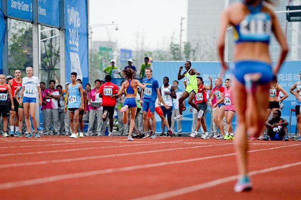 Excitement builds in the mixed 8x100m relay at the Youth Olympic Games in Nanjing (Getty Images)
