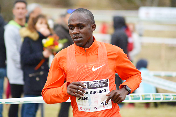 Jacob Kiplimo on his way to winning in Soria (Asociación ANOC)