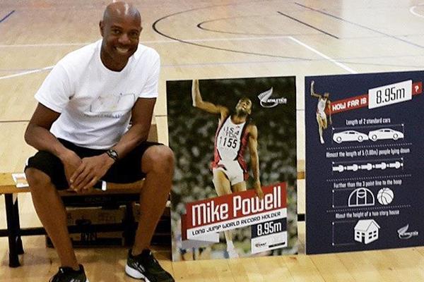 Mike Powell in New Zealand (Athletics New Zealand)