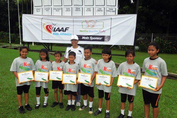 IAAF/Nestlé Kids’ Athletics participants in Jakarta (RDC Jakarta)