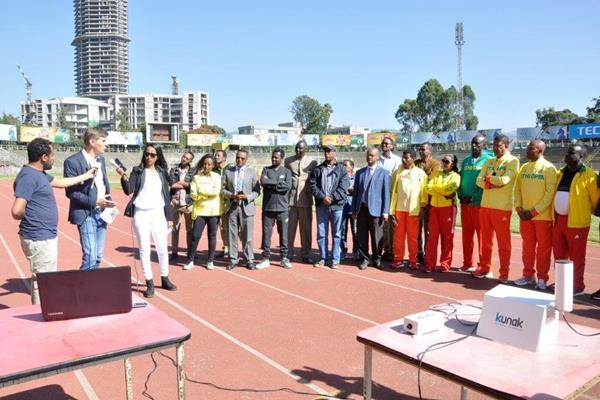 IAAF Health & Science Department Director Stéphane Bermon interviewed at Addis Ababa Stadium (Ethiopian Athletics Federation)