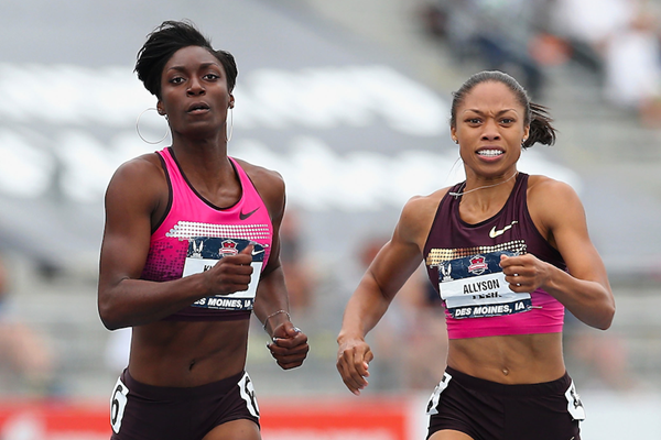 Kimberlyn Duncan Allyson Felix ()