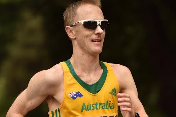 Jared Tallent in action at the IAAF World Race Walking Team Championships Rome 2016 (Getty Images)
