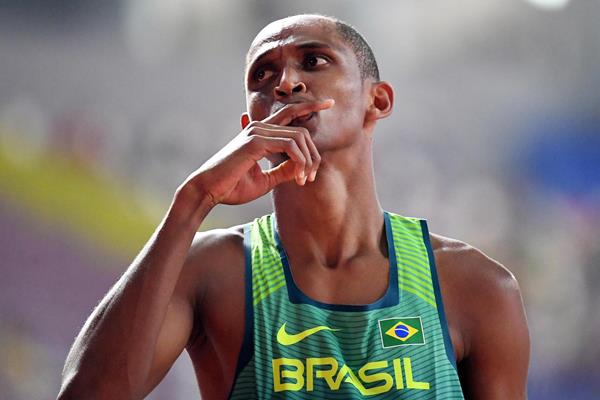 Alison dos Santos at the IAAF World Athletics Championships Doha 2019 (AFP / Getty Images)