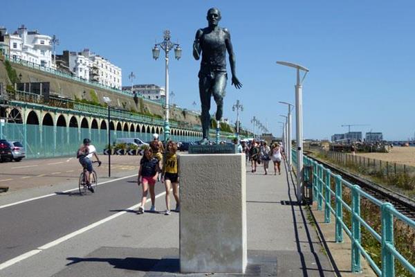 Steve Ovett statue in Brighton (Robin Webster)