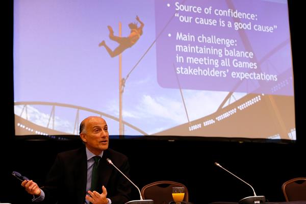 Sidney Levy CEO Rio 2016 delivers progress report to IAAF Council (Getty Images)