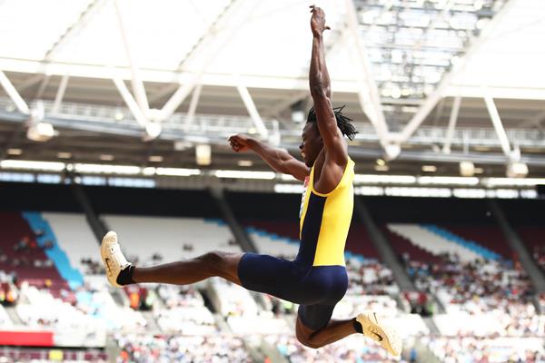 Tajay Gayle in action at the Diamond League meeting in London (Getty Images)