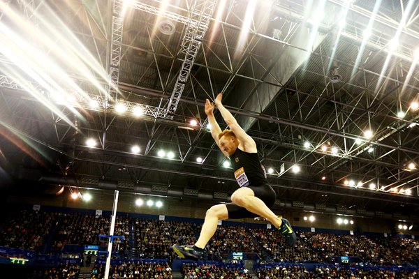 Greg Rutherford in action in the long jump (Getty Images)