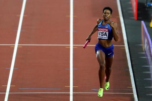 Phyllis Francis anchors USA to gold in the 4x400m at the IAAF World Championships London 2017 (Getty Images)
