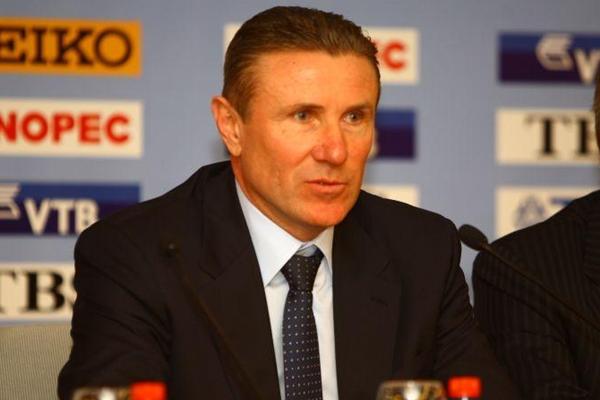 IAAF Vice President Sergey Bubka at the IAAF / LOC Moscow 2013 press conference held on 6 March 2013 (Moscow 2013 LOC)