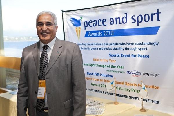 IAAF Senior Manager Abdel Malek El-Hebil at the 4th Peace and Sport International Forum (Philippe Fitte)