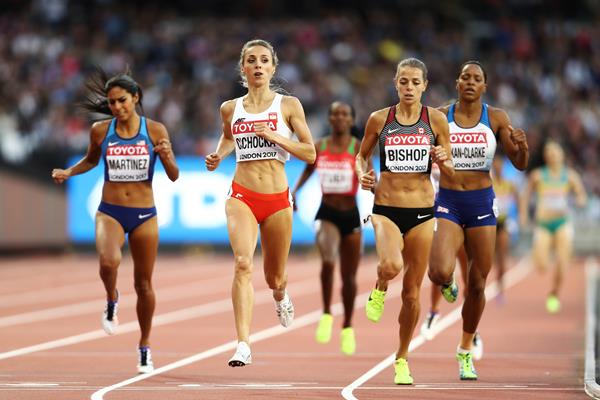 Angelika Cichocka in the 800m at the IAAF World Championships London 2017 (Getty Images)
