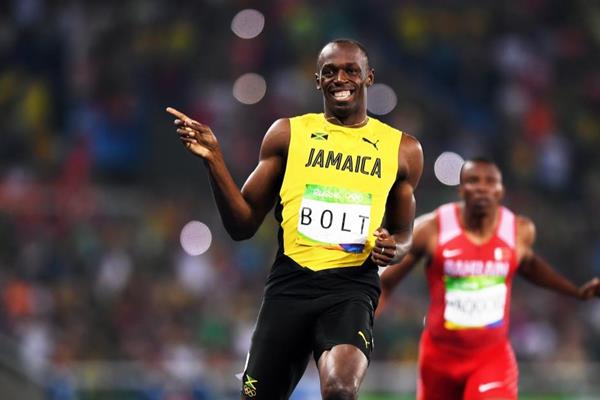 Usain Bolt in the 200m at the Rio 2016 Olympic Games (Getty Images)