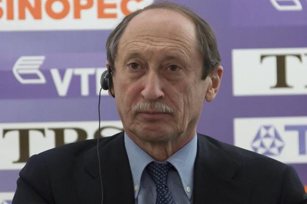 Valentin Balakhnichev - Moscow 2013 Press Conference, 8 April 2013 (Nikolay Kondakov - Moscow 2013 LOC)