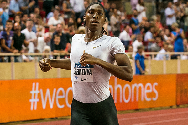 Caster Semenya wins the 800m at the IAAF Diamond League meeting in Monaco (Philippe Fitte)