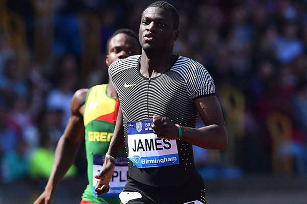 Kirani James wins the 400m at the IAAF Diamond League meeting in Birmingham (AFP / Getty Images)