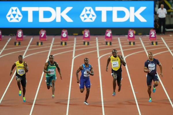 Men's 100m final at the IAAF World Championships London 2017 (Getty Images)