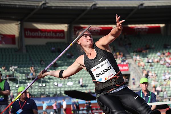 Oslo javelin winner Tatsiana Khaladovich (Giancarlo Colombo)