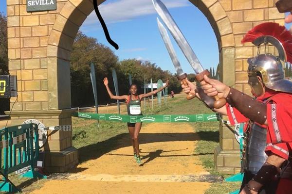 Beatrice Chepkoech wins at the Cross Internacional de Itálica in Seville (Asociación ANOC)