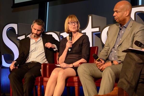 IAAF Council Member Sylvia Barlag speaks at the SportsPro Live conference (Organisers)