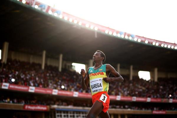 Selemon Barega wins the 3000m at the IAAF World U18 Championships Nairobi 2017 (Getty Images)