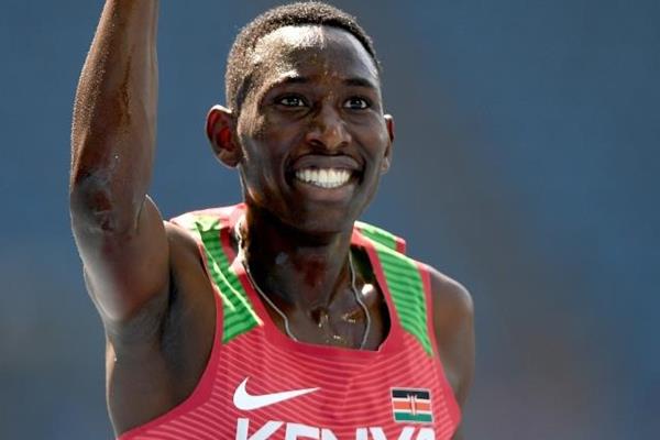 Conseslus Kipruto wins the 3000m steeplechase at the Rio 2016 Olympic Games (Getty Images)
