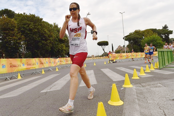 Erin Talcott in the 50km at the IAAF World Race Walking Team Championships Rome 2016 (Getty Images)