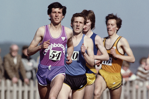 Sebastian Coe racing at Loughborough University (Getty Images)