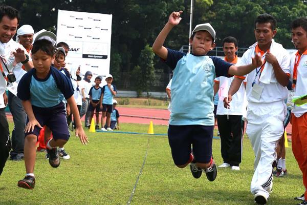 IAAF / Nestlé Kids’ Athletics event on 11 October in Stadium Madya, Senayan. (RDC Jakarta)