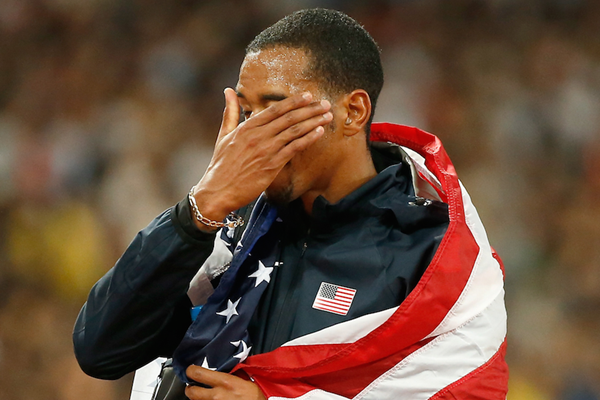 Christian Taylor after winning the triple jump at the IAAF World Championships, Beijing 2015 (Getty Images)