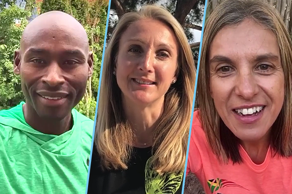 Bernard Lagat, Paula Radcliffe and Elana Meyer (IAAF)