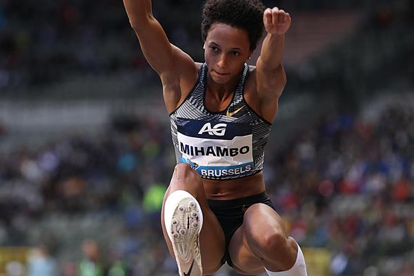 Malaika Mihambo sailing to victory in Brussels (Giancarlo Colombo)