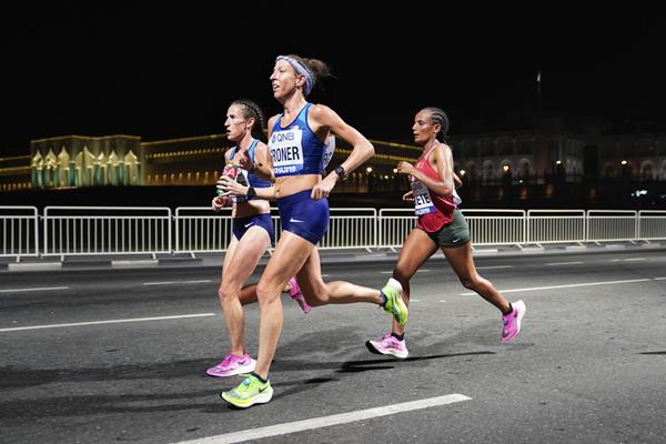 US marathoner Roberta Groner in Doha (Getty Images)