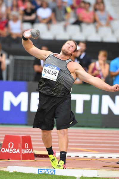 Tomas Walsh wins the shot put at the IAAF Diamond League meeting in Paris (Jiro Mochizuki)