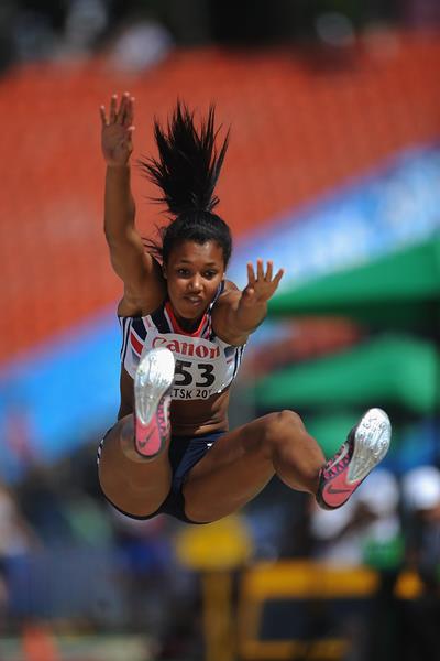 Morgan Lake in the girls' Long Jump Heptathlon at the IAAF World Youth Championships 2013 (Getty Images)