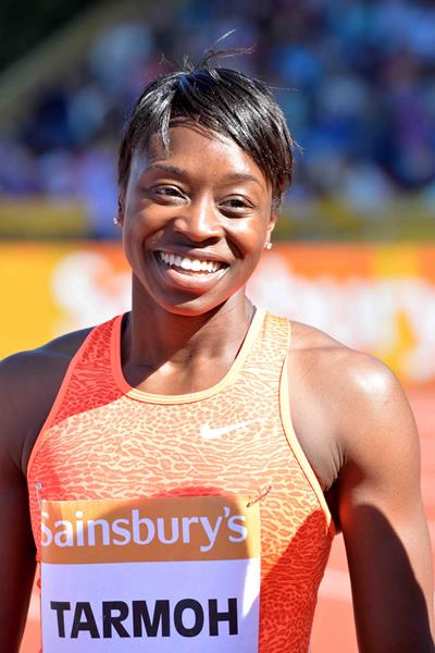 Janeba Tarmoh at the 2015 IAAF Diamond League in Birmingham (Jean-Pierre Durand)