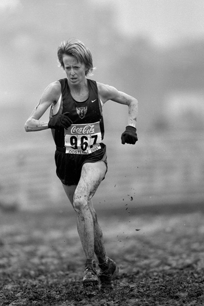 Deena Kastor at the 2001 World Cross Country Championships (Getty Images)